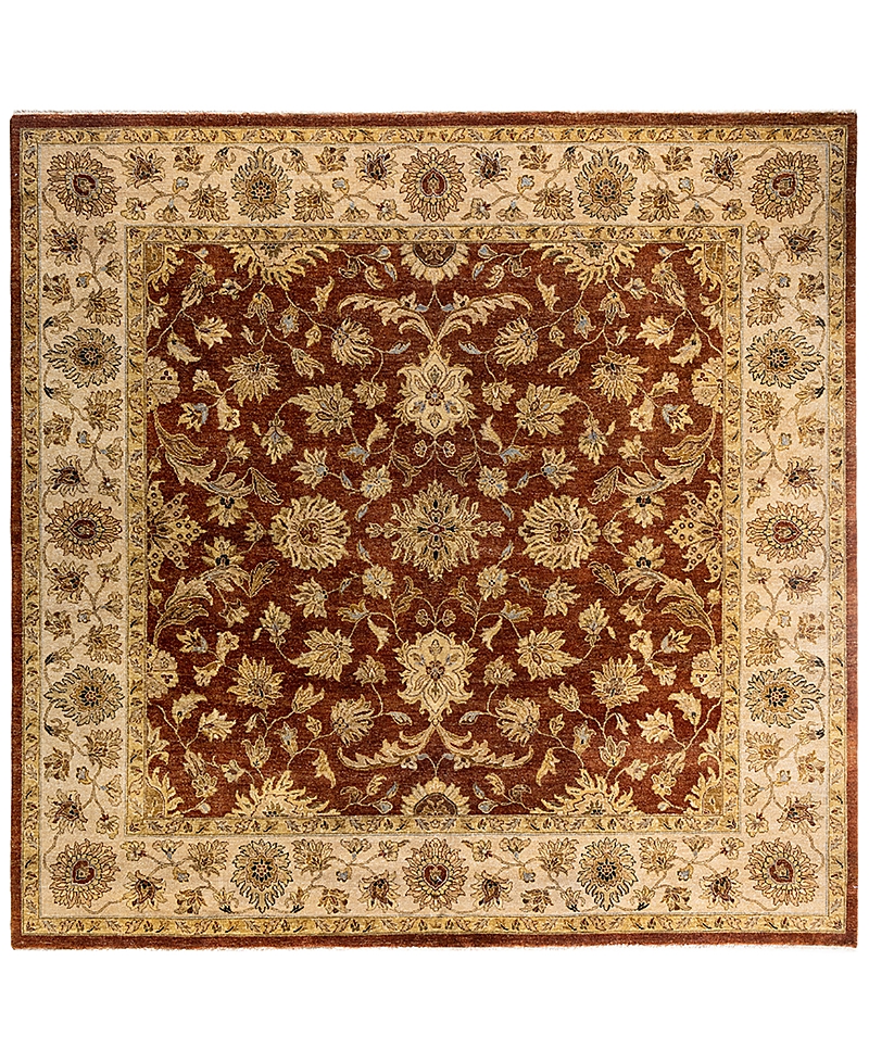Bloomingdale's Indo Oushak M5654 Square Area Rug, 9'1 X 9'1 In Brown