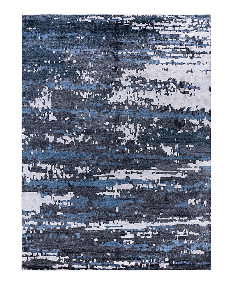 Bloomingdale's Indo Modern M6741 Area Rug, 9'1 X 12'1 In Black