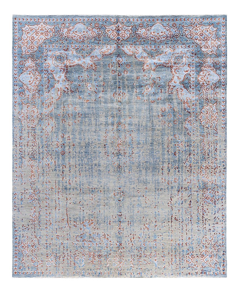 Bloomingdale's Indo Ikat M7227 Area Rug, 8'1 X 9'9 In Gray