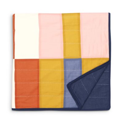 Multi-Check Patchwork Reversible Quilt, King