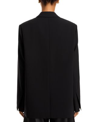 Wool Blend Boxy Blazer