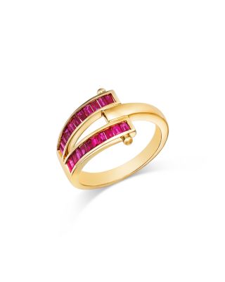 Bloomingdale's Fine Collection - Ruby Stack Ring in 14K Yellow Gold