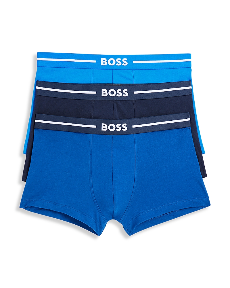 Hugo Boss Bold Trunks, Pack Of 3 In Blue