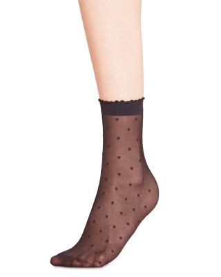 Sheer Dot Ankle Socks