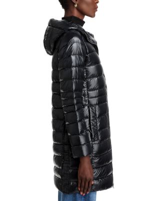 Cypress Packable Hooded Mid-Length Down Jacket