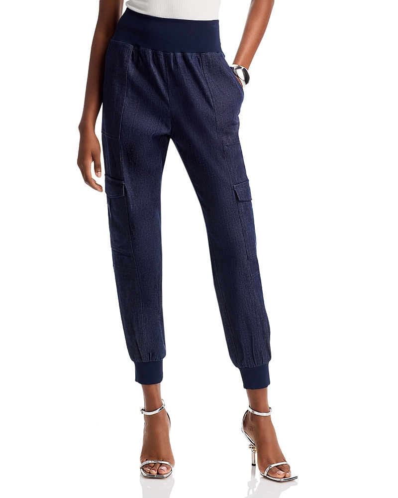 Cinq À Sept Giles Denim Jogger Pants In Raw Indigo