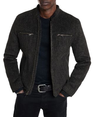 John Varvatos Branden Wool Blend Corduroy Band Collar Jacket Bloomingdale s