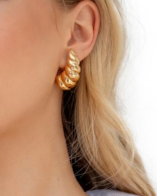 Bobine Statement Earrings in 14K Gold Plated