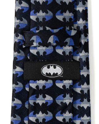 Batman Blue Blocked Silk Tie
