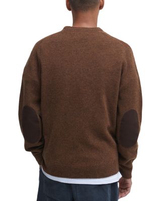 Elbow Patch Crewneck Sweater 