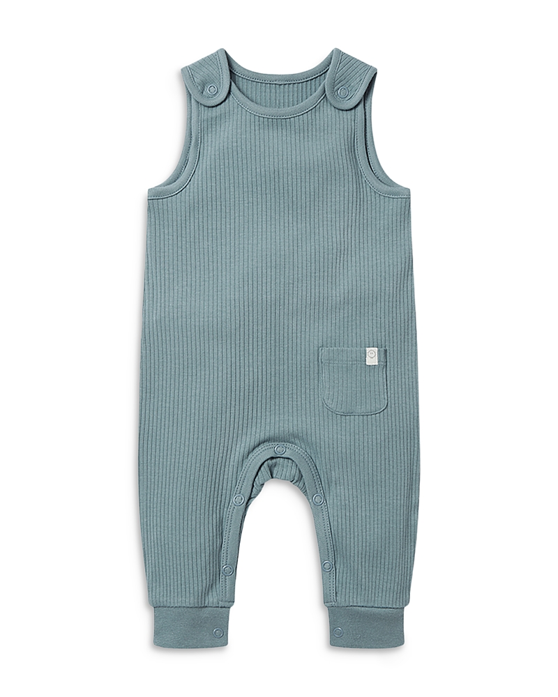 Mori Unisex Ribbed Romper - Baby In Ribbed Sky