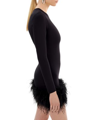 Bahira Feather Hem Dress