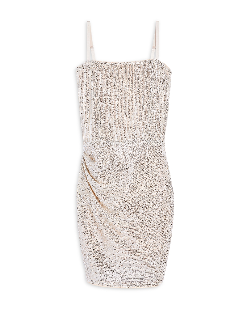 Katiejnyc Girls' Maddy Sequin Dress - Big Kid In Champagne