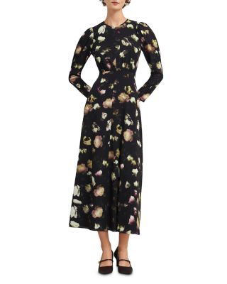 Windermere Printed Silk Blend Dress