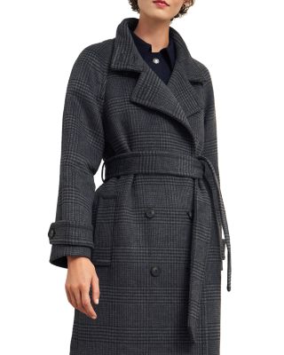 Peckworth Plaid Double Breasted Long Coat