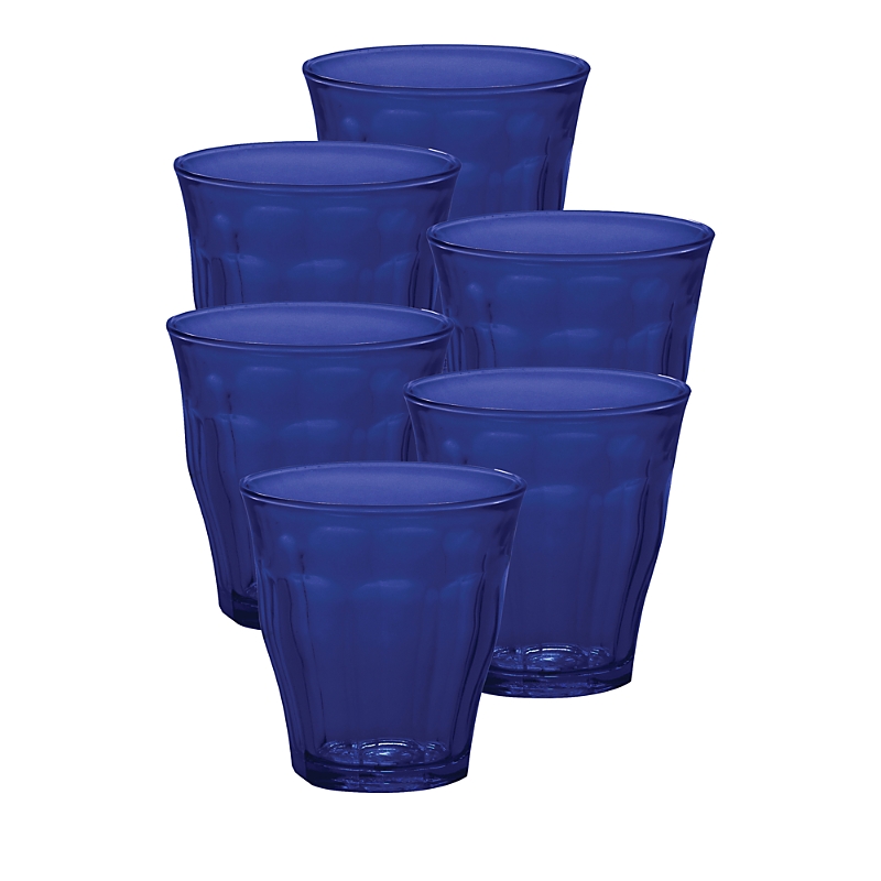 Duralex Set Of 6 Picardie Tumblers In Sapphire