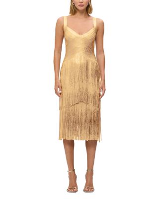 Herve Leger The Metallic Mischa Dress