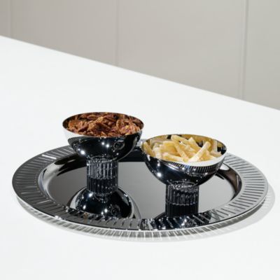 Striations Serving Tray Round