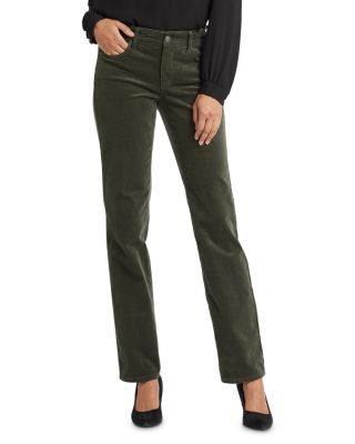 Marilyn High Rise Straight Leg Corduroy Pants