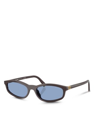 Miu Miu - Miu Regarde Oval Sunglasses, 54mm