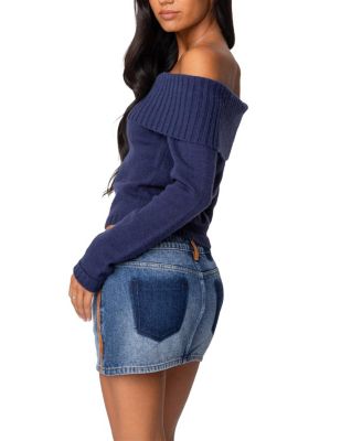 Tamara Fold Over Knit Top