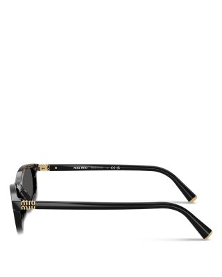 Miu Regarde Oval Sunglasses, 54mm