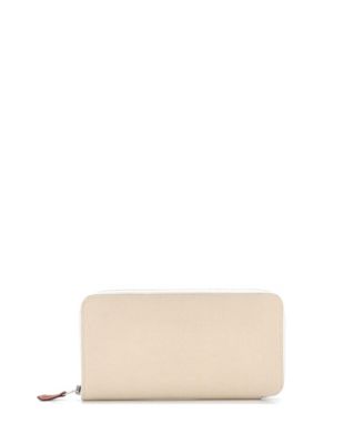 HERMES Azap long silk in Epsom Round zip Purse Long wallet Vert Cricket Rose Confetti Green