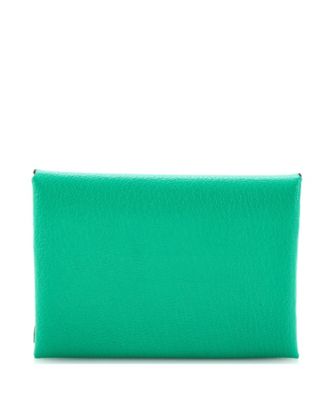 Pre-Owned HERMÈS - Calvi Duo Card Holder Chevre Mysore