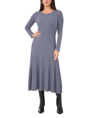 macy's ribbed knit midi dress Yumi Women's Belted Rib Knit Midi Dress With Pockets