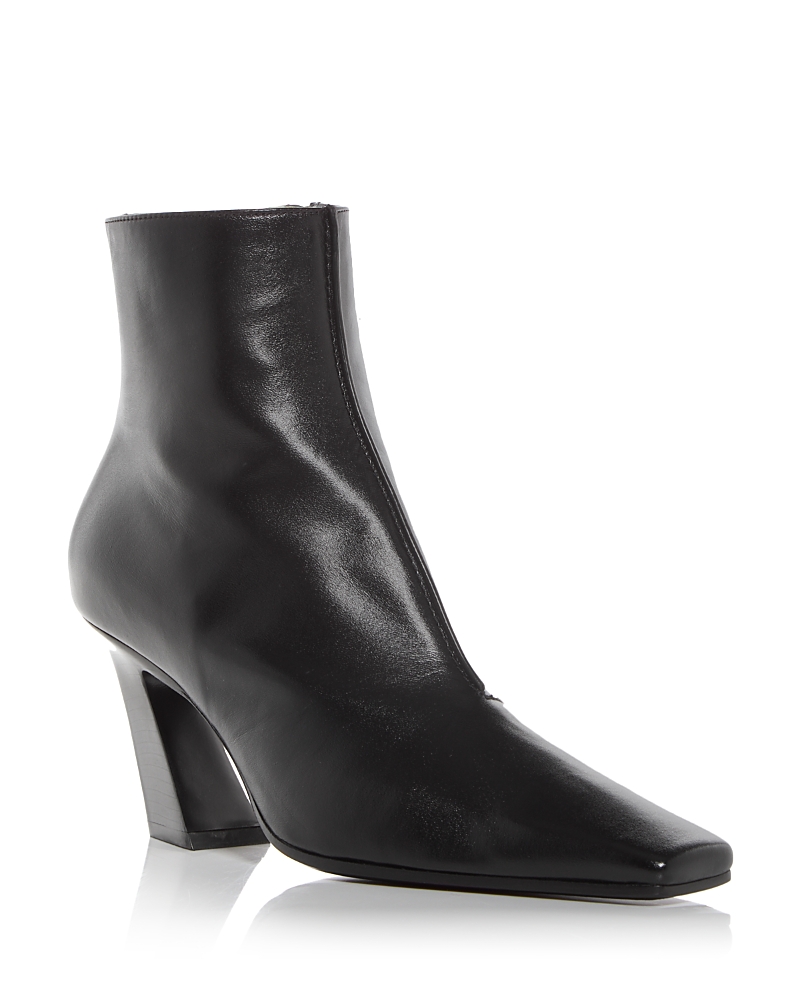 Bottega Veneta Women's Lewis Block Heel Booties In Nero