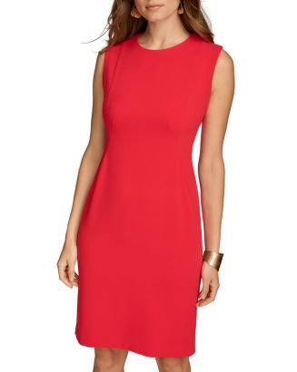 Donna Karan Jewel Neck Sleeveless Dress | Bloomingdale's Women