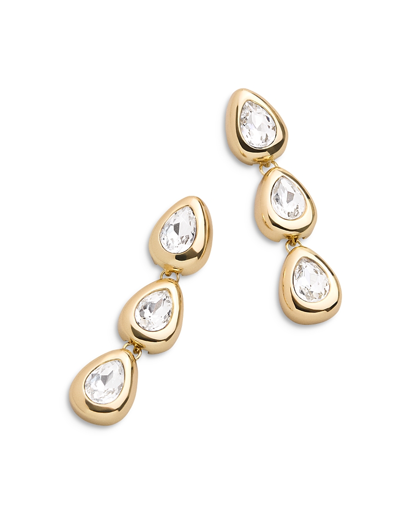Baublebar Eden Crystal Triple Drop Earrings In Gold
