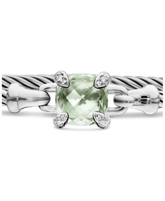 Chatelaine&reg; Bracelet with Prasiolite and Diamonds