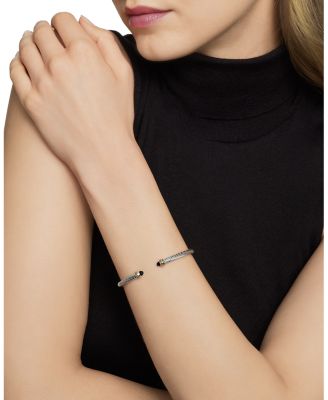 Classic Cable Bracelet in Sterling Silver with 18K Yellow Gold, 4mm