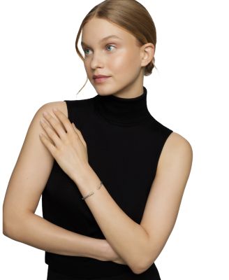 Helena End Station Bracelet with Cultured Freshwater Pearls, Diamonds and 18K Gold