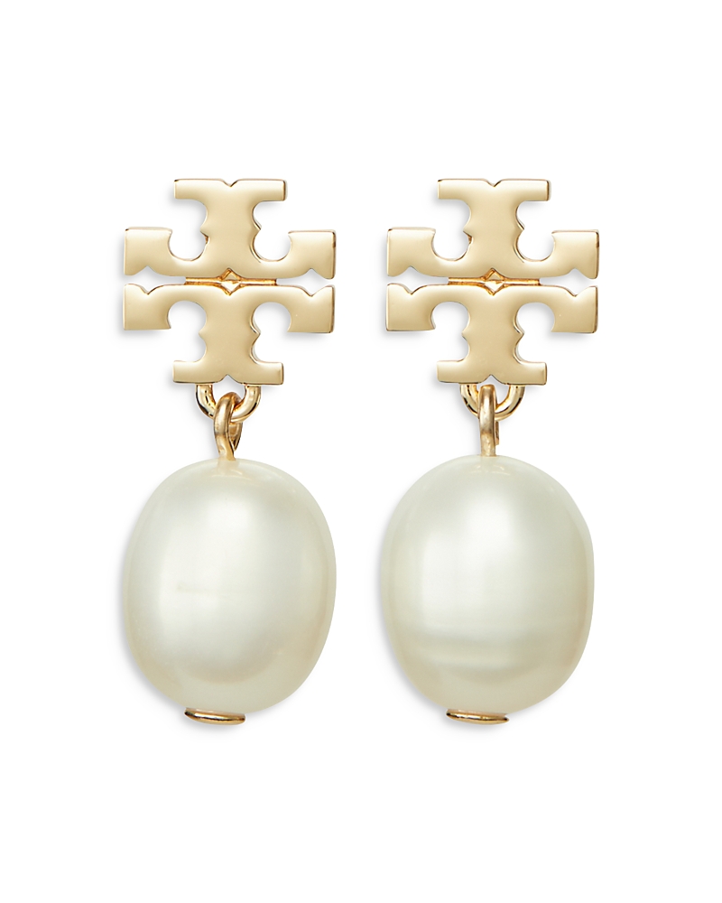 Tory Burch Kira Cultured Pearl Drop Earrings