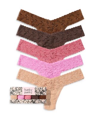Hanky Panky Signature Low-Rise Thongs, Set of 5