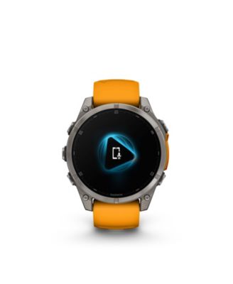 Fenix 8 47mm, AMOLED, Saphire, Bare Graphite Titanium, Spark Orange/Graphite Band Watch / Fitness Tracker