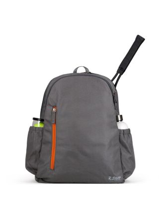 Ame & Lulu - Charcoal/Orange R. Scott Tennis Backpack