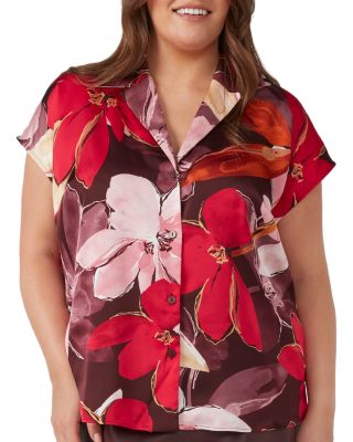 Estelle Plus - Plus Scarlett Floral Shirt