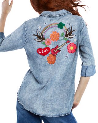 Birds of a Feather Denim Shirt