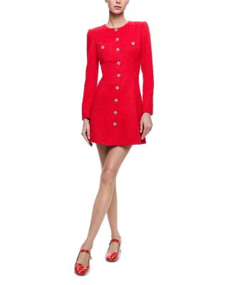 Shiloh Long Sleeved Button Front Mini Dress