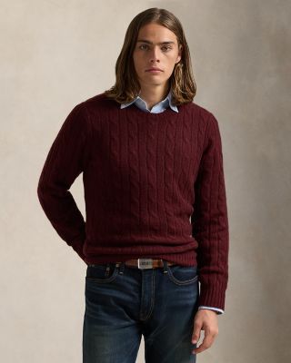 Polo Ralph Lauren Cashmere Cable Knit Crewneck Sweater