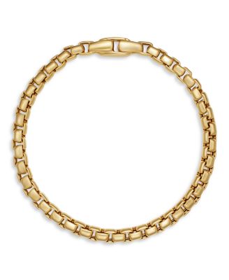 Men's Box Chain Bracelet in 18K Yellow Gold, 5mm