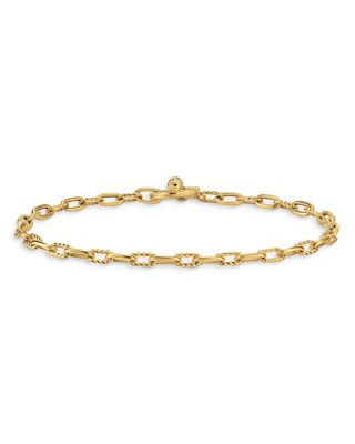 DY Madison&reg; Toggle Chain Bracelet in 18K Yellow Gold with Diamonds, 3mm