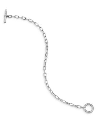 DY Madison&reg; Toggle Chain Bracelet in Sterling Silver with Diamonds