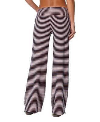 Lilah Striped Fold Over Pants