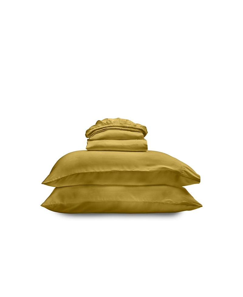 Ettitude Sateen Sheet Set In Brass