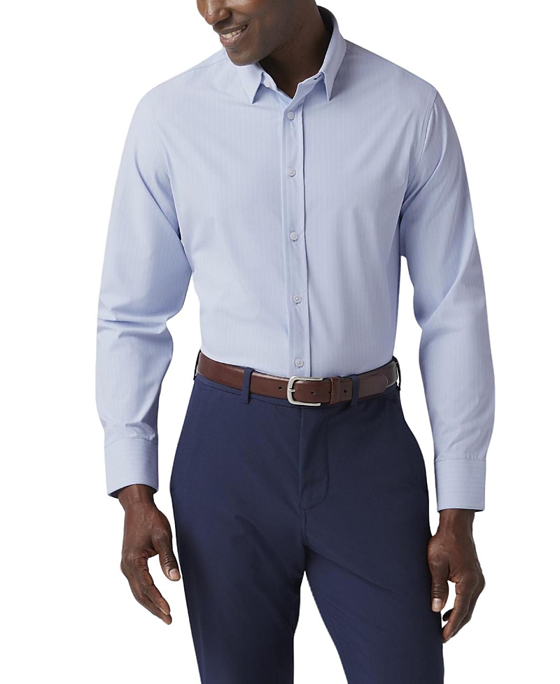 Mizzen + Main Mizzen+main Leeward Formal Long Sleeve Dress Shirt In Light/pastel Blue