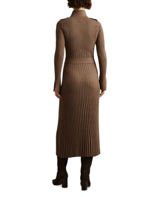 brown reiss dress Buy Reiss Jersey Midi Dress - Brown Online in UAE main image 1